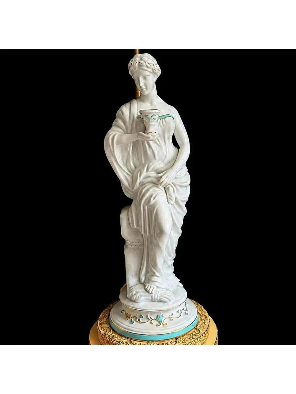 Set of 2 Vintage Classical Greek Goddess Table Lamps 28